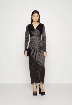 Wal G Reana Long Sleeve Midi - Robe De Soirée - Black -Wal G 2f07e3f24af94cebab2c8c2ad48abf4f