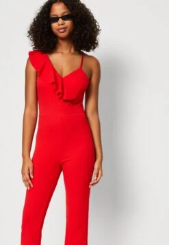 Wal G Layla Ruffle Neck - Combinaison - Red -Wal G 364349b77af443f68f06247623ca167c