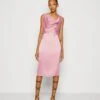 Wal G Limmy Cowl Neck Midi Dress - Robe De Soirée - Mauve Pink -Wal G 377f113f93424474a0ae2703ad823e1a