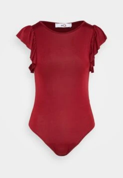 Wal G Ben Ruffle Bodysuit - T-Shirt Imprimé - Burgundy 12 Wal G Ben Ruffle Bodysuit - T-Shirt Imprimé - Burgundy -Wal G 39037d93766e41fab51fa2b52dc53716