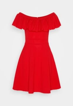 Wal G Alexa Ruffle Skater - Robe En Jersey - Red -Wal G 39106d6bcc1f497b8d3d792eca8e0ee3