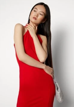 Wal G Halter Neck Maxi Dress - Robe De Cocktail - Red -Wal G 3b9c6e523246487e9ee5e449083fd5de
