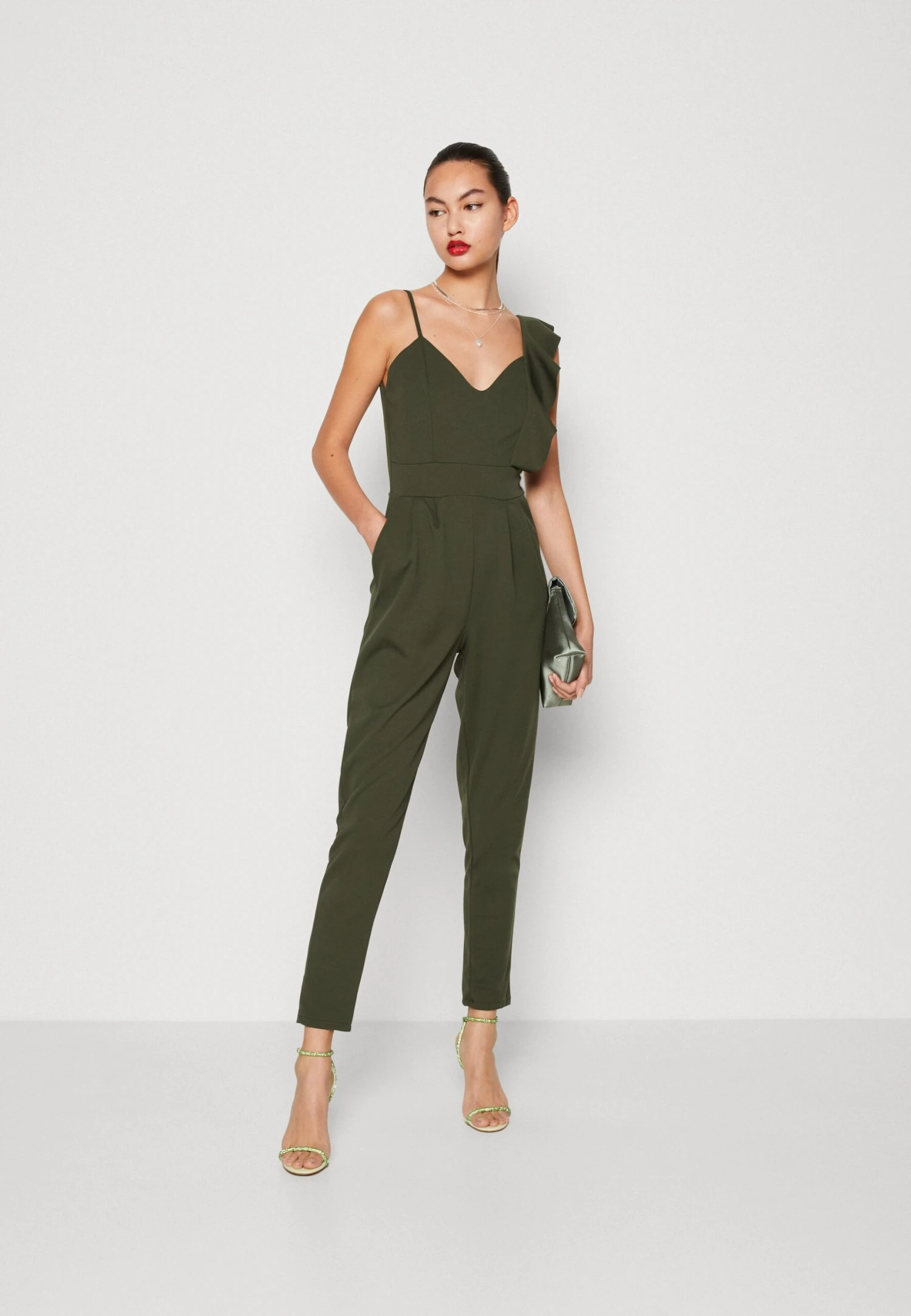 Wal G Imaani Frill Sleeve - Combinaison - Khaki 4 Wal G Imaani Frill Sleeve - Combinaison - Khaki – Image 2