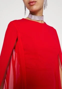 Wal G Holly Sleeve Dress - Robe De Soirée - Red -Wal G 3f1870691c4240beb6e3dbd78ce60863