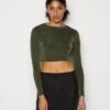 Wal G Nadia Long Sleeve - T-Shirt À Manches Longues - Khaki Green -Wal G 4177f7f0e3b04d2ca92125778277ef32