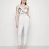 Wal G Print Contrast Plunge - Combinaison - White -Wal G 430f9b69317241998f01e3d8064791b0