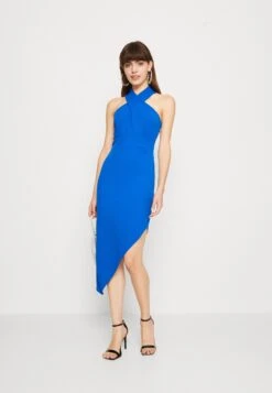 Wal G Jim Asymmetric Dress - Robe En Jersey - Electric Blue 9 Wal G Jim Asymmetric Dress - Robe En Jersey - Electric Blue -Wal G 44a27cac6d2649c3904fbec07186c09d