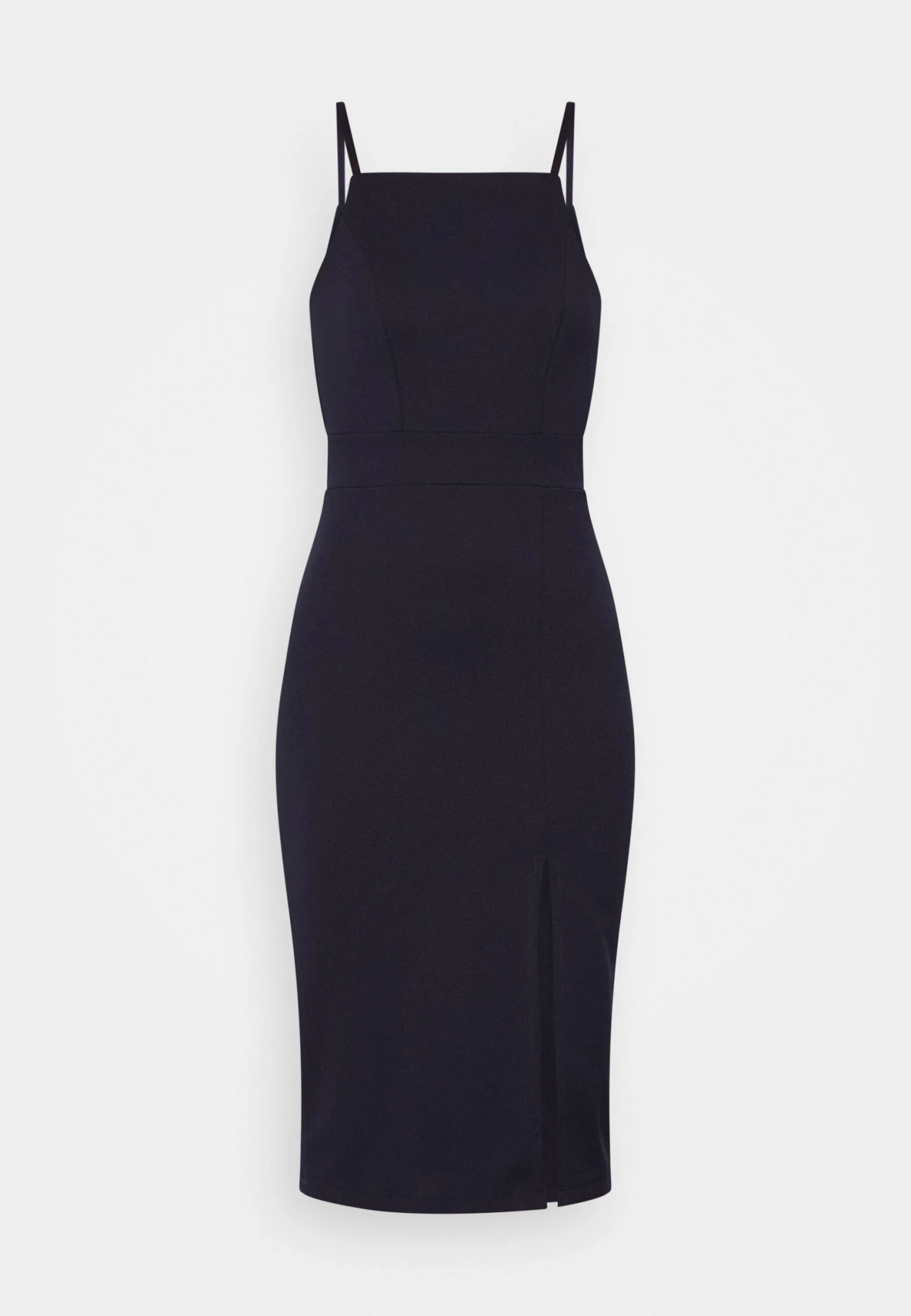 Wal G Strappy Square Neck Midi Dress - Robe Fourreau - Navy Blue 7 Wal G Strappy Square Neck Midi Dress - Robe Fourreau - Navy Blue – Image 5