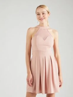 Wal G Mini-robes Robe BERNICE Femme Poudre -Wal G 465cdc7c87781882fe91d932c56726c6