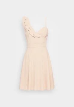 Wal G Jolene Asymmetric Skater Dress - Robe En Jersey - Beige -Wal G 46e87587c60d439a899cc83fc15a2119