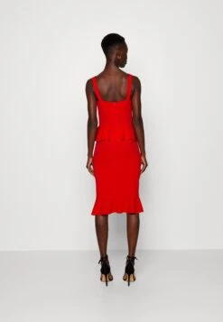 Jace Peplum Dress - Robe En Jersey - Red 10 Jace Peplum Dress - Robe En Jersey - Red -Wal G 4af9452cc4ee40fbb2c00eb90a9d6b28