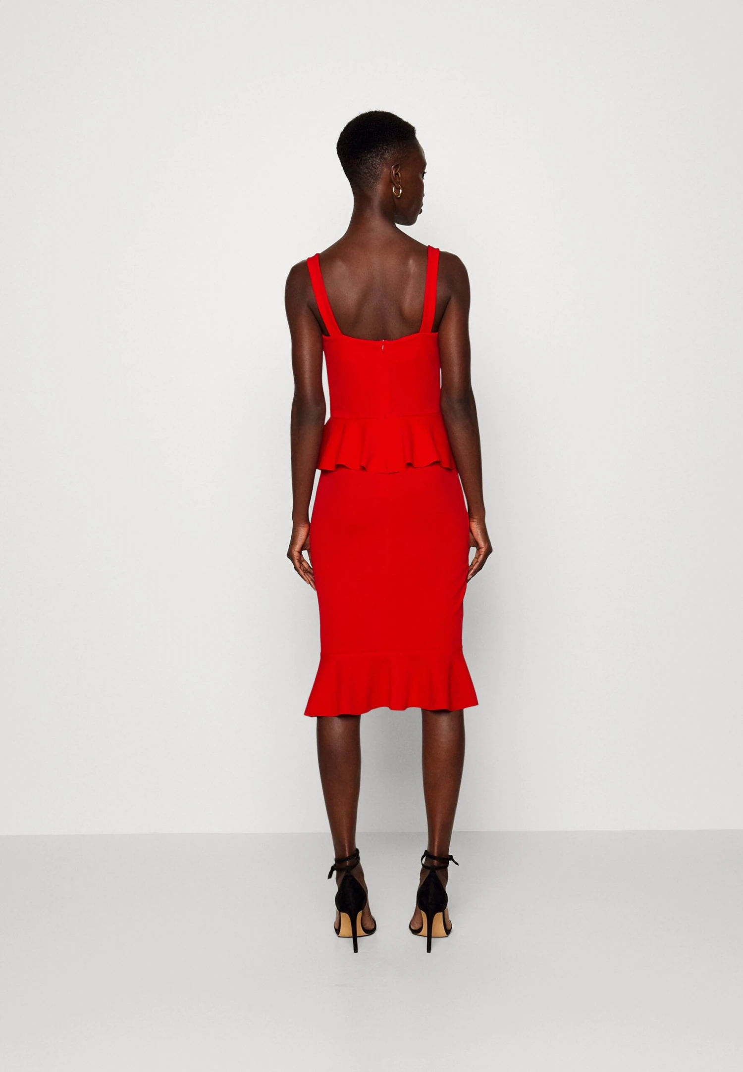 Jace Peplum Dress - Robe En Jersey - Red 5 Jace Peplum Dress - Robe En Jersey - Red – Image 3