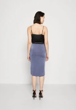 Wal G Party Ty Midi Skirt - Jupe Crayon - Denim Blue -Wal G 4ba2a51cfc594d91b9f78ba0274ead70