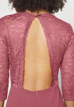 Wal G Wgxzl Wedding - Rose Lace Top Maxi Dress - Robe De Cocktail - Dark Mauve Pink -Wal G 4c1cbea1667e42debd2f0013d8233364