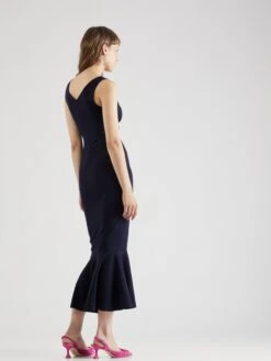 Wal G Robes Longues Robe Femme Bleu Marine -Wal G 4c6d05a803b2c3960b9a78ec58420991