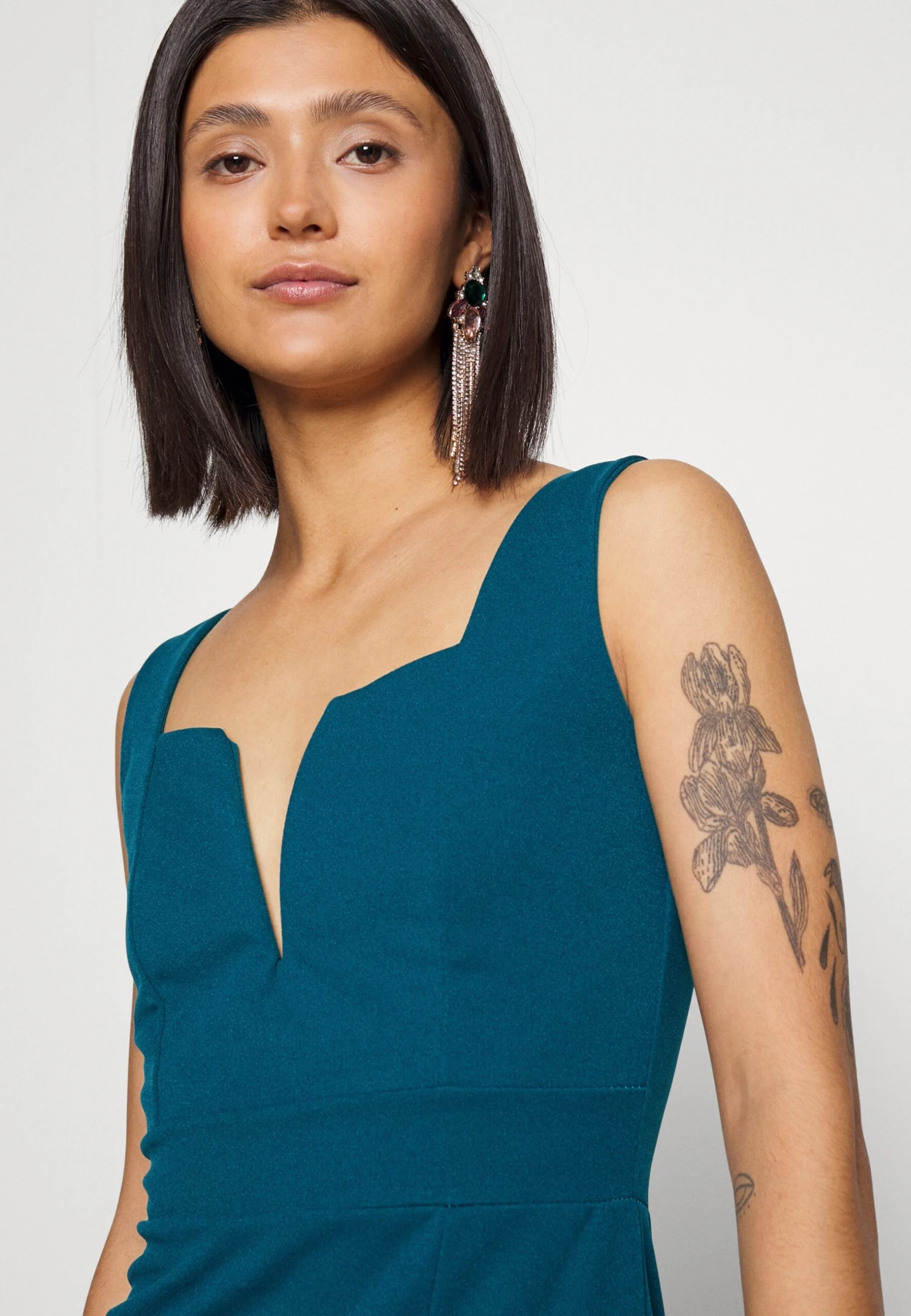 Wal G Cruise Midi Dress - Robe Fourreau - Dark Teal Blue 6 Wal G Cruise Midi Dress - Robe Fourreau - Dark Teal Blue – Image 4