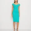 Wal G Zara Midi Dress - Robe De Soirée - Tiffany Blue -Wal G 4d12fed5feb0487a80c988601737e0cb