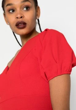 Wal G Zalora One Sleeve Skater Dress - Robe En Jersey - Red -Wal G 4dfa9e6dcab0478ba939dda675669742