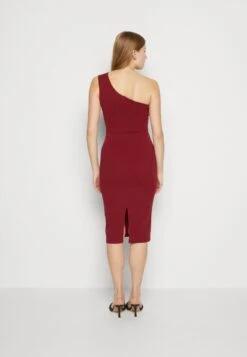 Wal G Ella Cut Out Midi Dress - Robe De Soirée - Wine -Wal G 4f1f2e287e4f49298e8bf11d24031d42