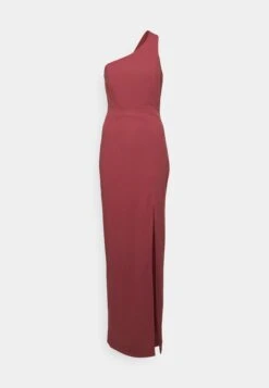 Wal G Treema One Sleeve Maxi - Robe En Jersey - Dark Mauve Pink -Wal G 505b0f185b8941fd9823fc7e156694c8