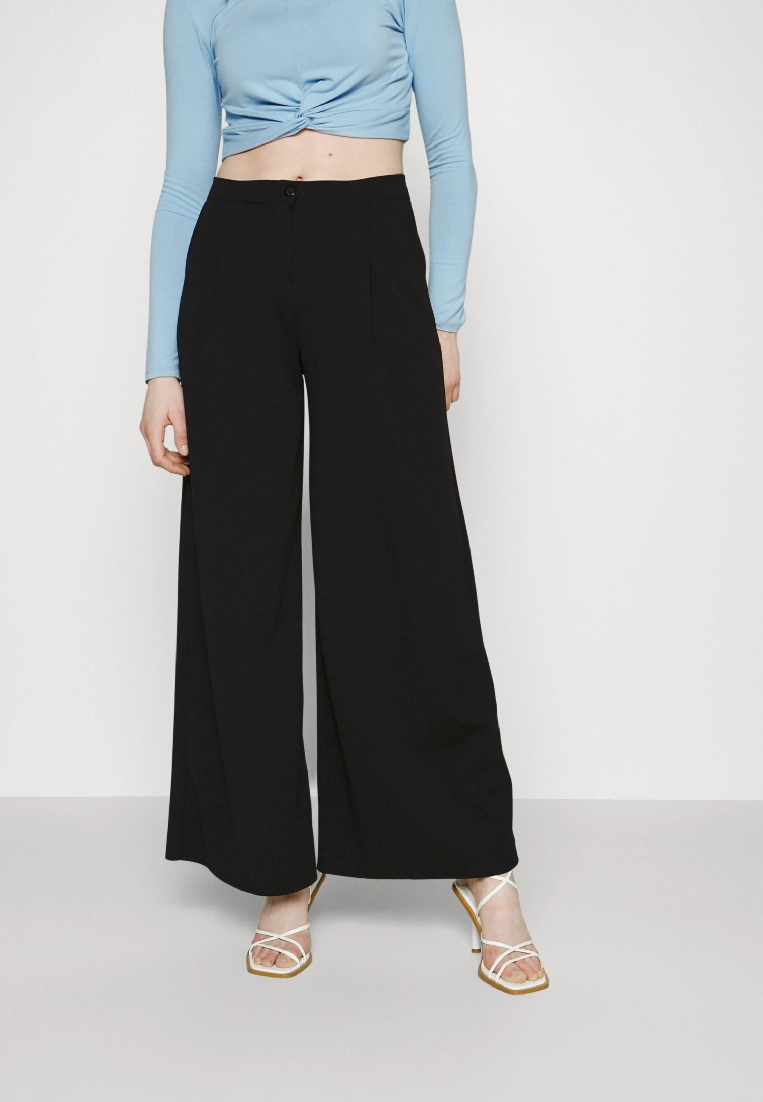 Wal G Velisha Wide Leg Trouser - Pantalon Classique - Black 3 Wal G Velisha Wide Leg Trouser - Pantalon Classique - Black