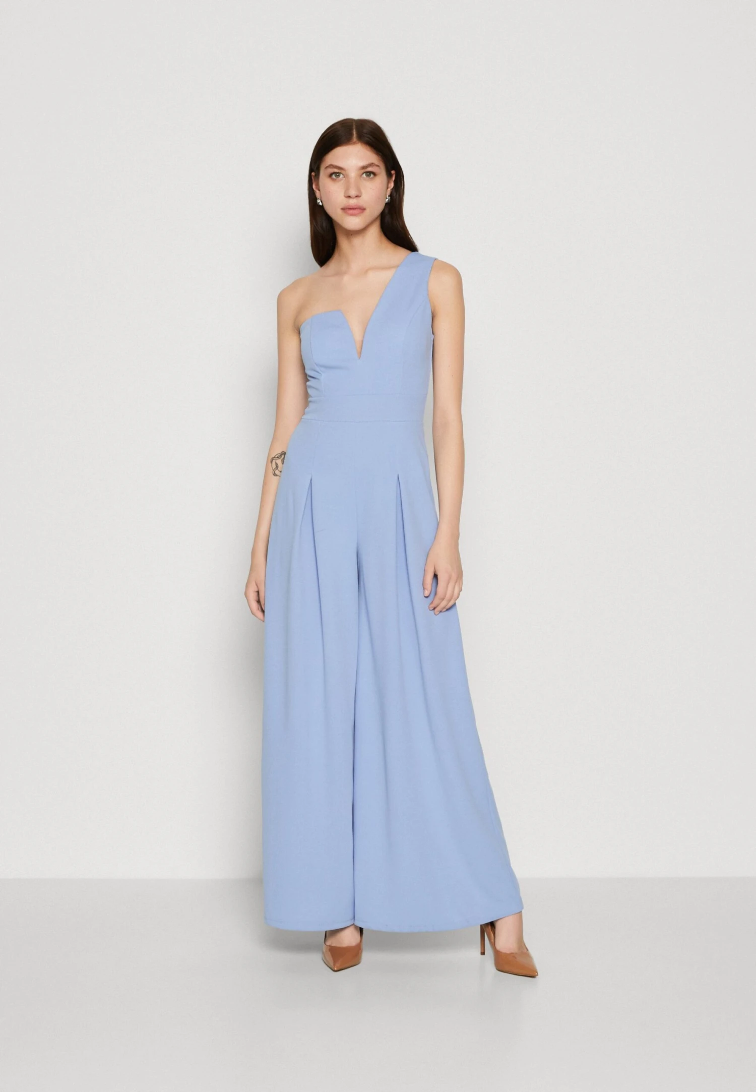 Wal G Gigi Wide Leg Pleat - Combinaison - Powder Blue 3 Wal G Gigi Wide Leg Pleat - Combinaison - Powder Blue