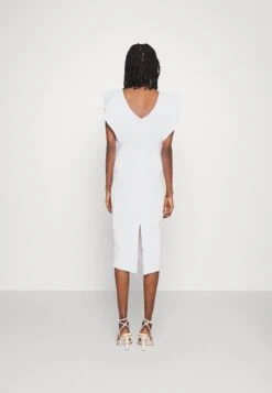 Wal G Hope Ruffle Midi - Robe De Soirée - White -Wal G 55ac75fad1bc4b078ed7e8e158c85b3a