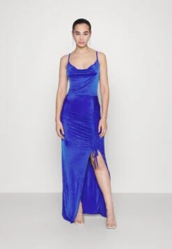 Wal G Yass Rouched Maxi Dress - Robe De Soirée - Electric Blue