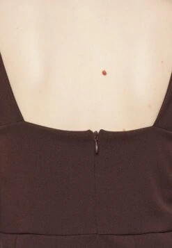 Wal G Plain V Neck Skater - Robe De Jour - Dark Brown -Wal G 5acfb0f4b6434bc2a19f1ea570c36fb0