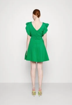 Wal G Haily Ruffle Skater - Robe De Soirée - Leaf Green -Wal G 5b3783a996644f8696e74ea4e4324e6b