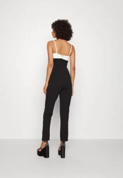 Wal G Janya Contrast Jumpsuit - Combinaison - Black/White -Wal G 5b8a5d79dfca4b96914891dd6730ef6b