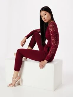 Wal G Combinaisons Longues Combinaison BLAKE Femme Merlot -Wal G 5c807d8d1549eb11d54bb31974c563e0