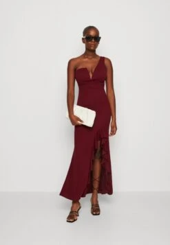 Wal G Soya One Shoulder Maxi Dress - Robe En Jersey - Berry Wine -Wal G 5d1cb04409194932a2962fc0c5562be0