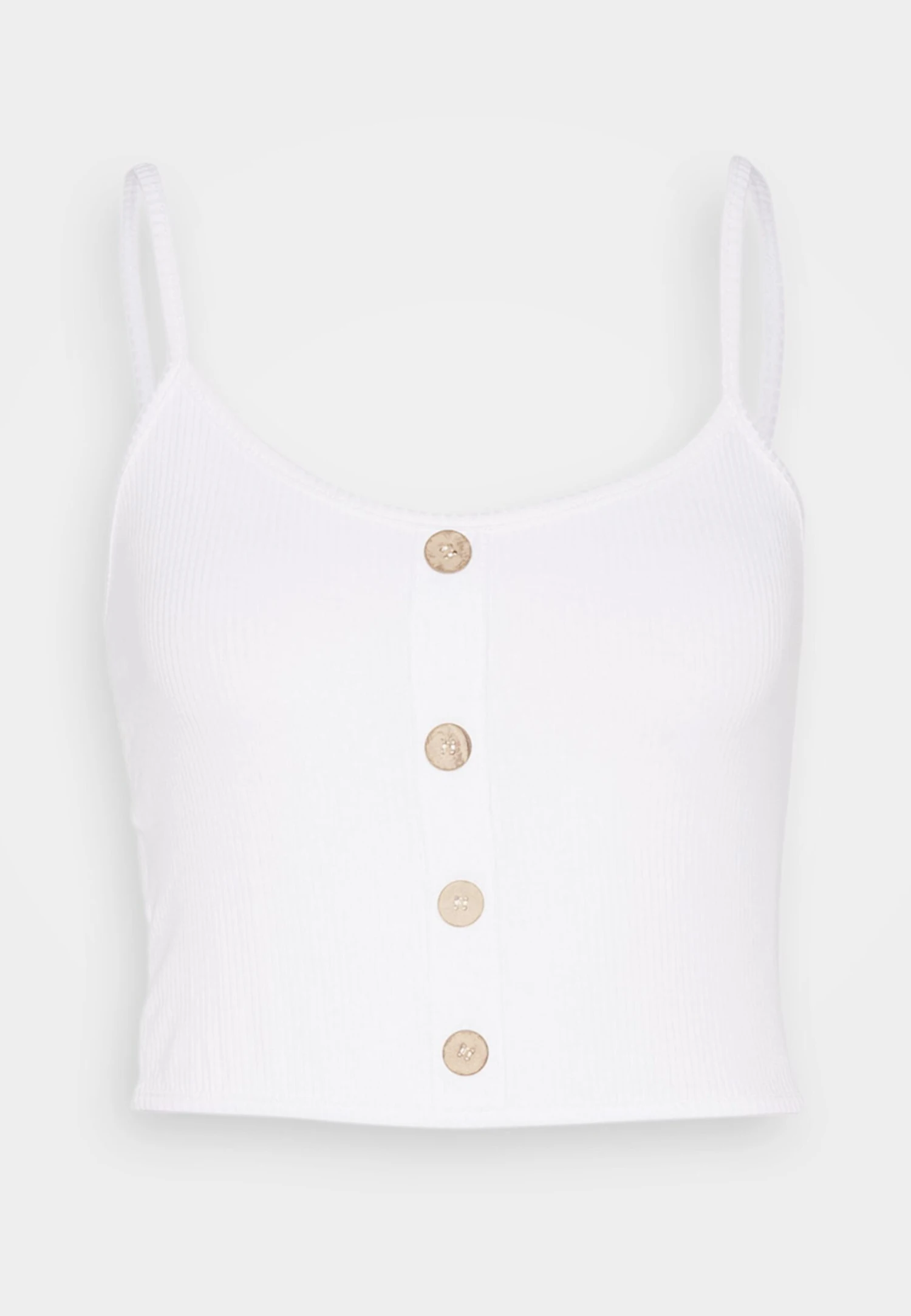 Wal G Christina Button Crop Top - Débardeur - White 7 Wal G Christina Button Crop Top - Débardeur - White – Image 5