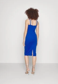 Wal G Sakeen V Neck Midi Dress - Robe De Soirée - Electric Blue -Wal G 5f5428550a344c348a03d689f7bba106