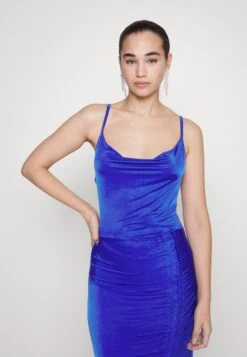 Wal G Yass Rouched Maxi Dress - Robe De Soirée - Electric Blue -Wal G 5fc2471df18d41b9aea1d42de8e3144b