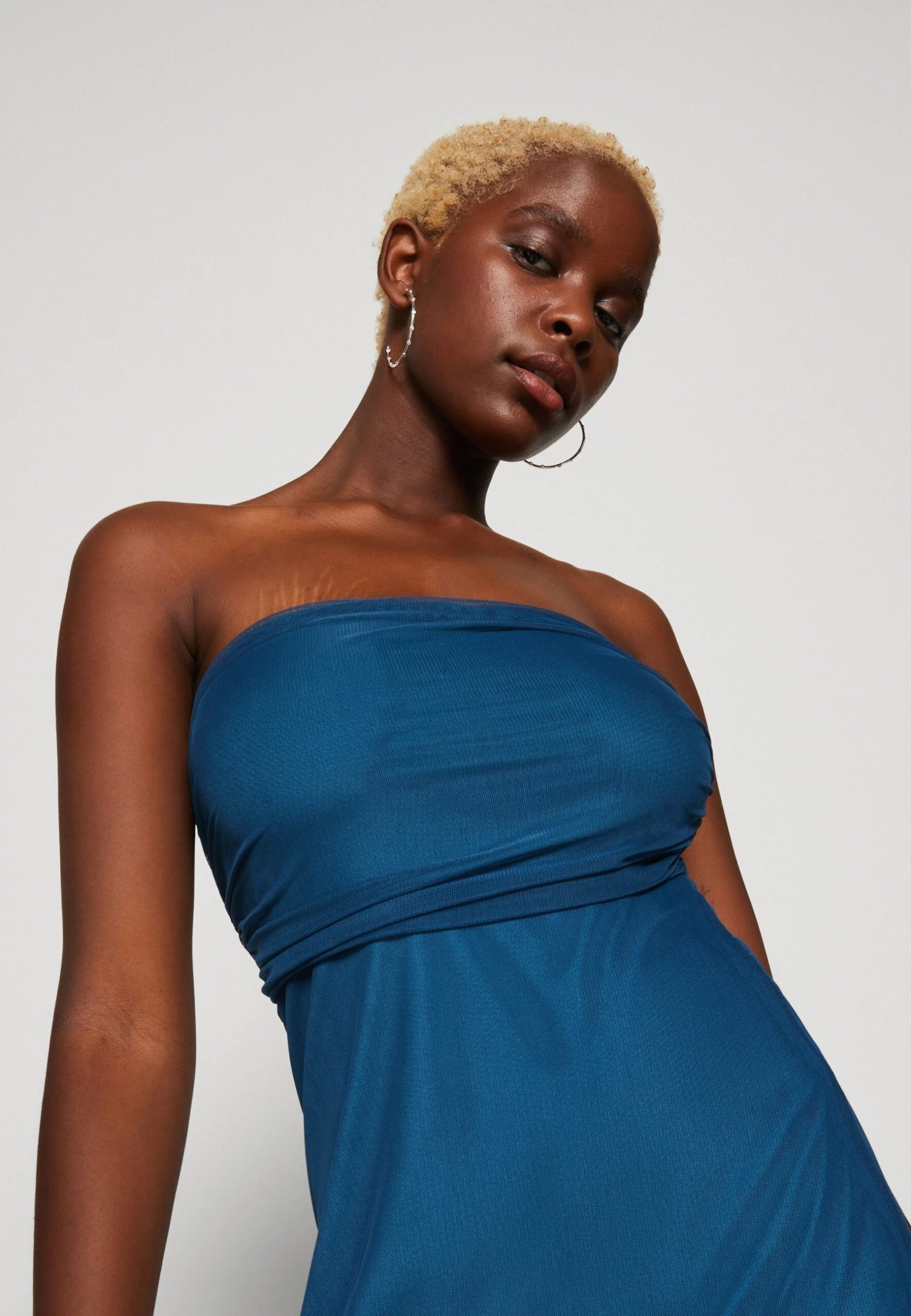 Wal G Dan Mini - Robe De Jour - Dark Teal Blue 6 Wal G Dan Mini - Robe De Jour - Dark Teal Blue – Image 4