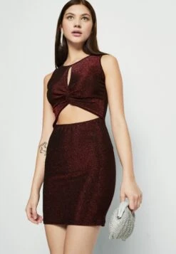 Wal G Exclusive Nye Glitter Disco - Robe En Jersey - Wine -Wal G 654398dbbaba4c5ea3ac9d116b4d4b2f