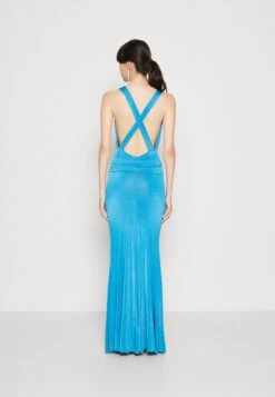 Wal G Angelina Cross Back Maxi - Robe En Jersey - Ocean Blue -Wal G 65b323cde0a5477fb9c2e65285810113