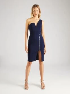 Wal G Robes De Cocktail Robe De Cocktail GIGI Femme Bleu Foncé -Wal G 683e526858f904e4a3ef3b28397ef09c