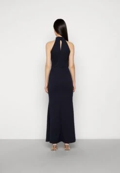 Wal G Halter Neck Maxi Dress - Robe De Cocktail - Navy Blue -Wal G 689533d5e08c42ed89b9991a10464009