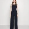 Wal G Jill Mesh Jumpsuit - Combinaison - Navy Blue