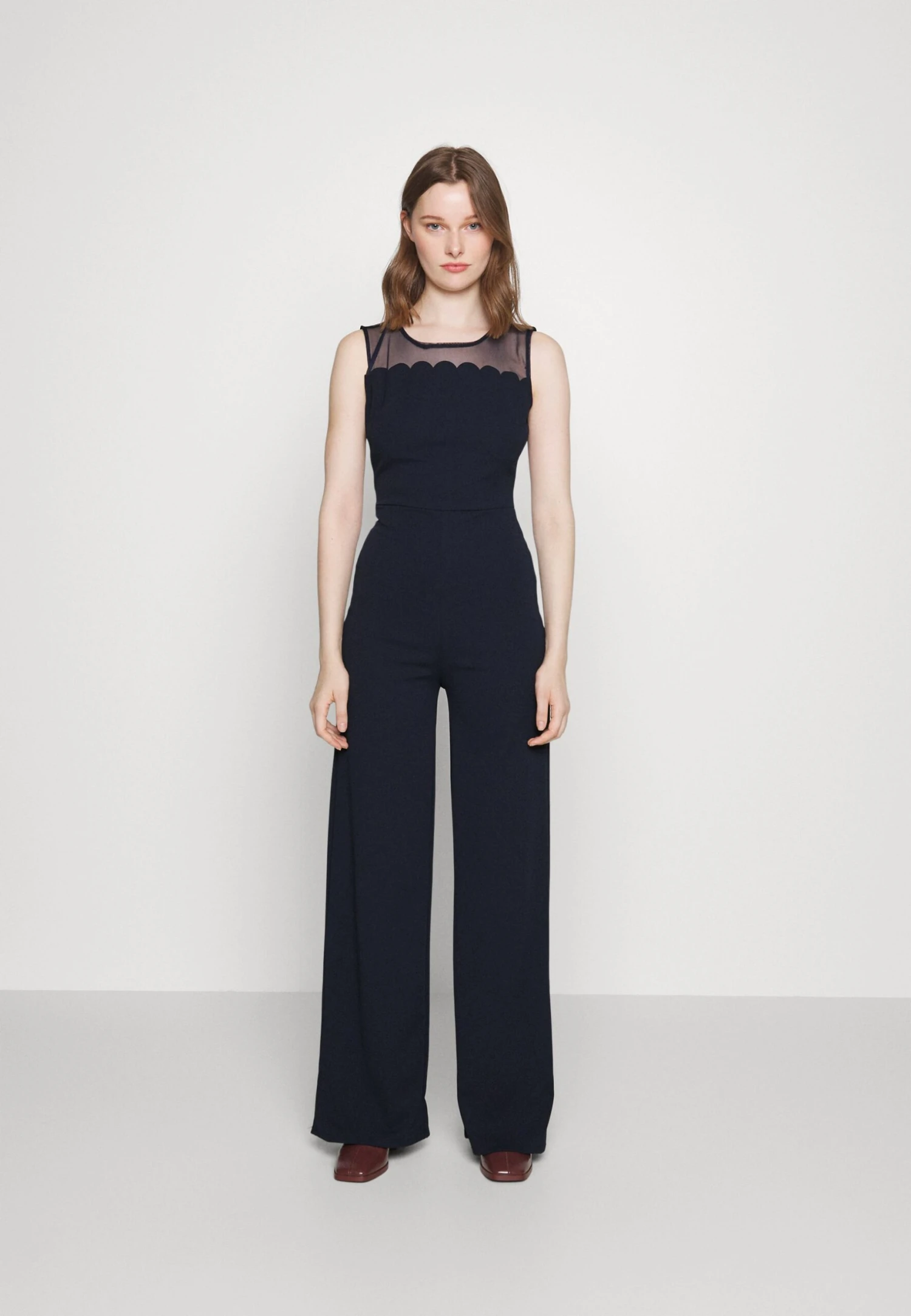 Wal G Jill Mesh Jumpsuit - Combinaison - Navy Blue 3 Wal G Jill Mesh Jumpsuit - Combinaison - Navy Blue