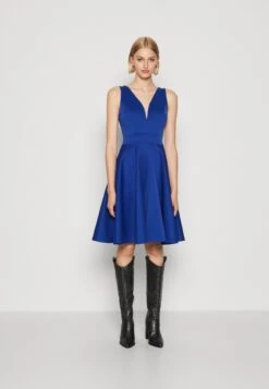 Wal G Muna V Neck Midi - Robe De Soirée - Electric Blue