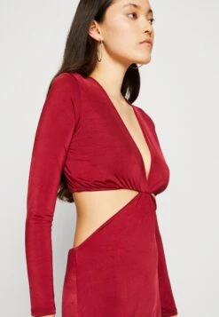 Wal G Jolie Cut Out Maxi Dress - Robe En Jersey - Wine -Wal G 6c4a5c68eb5749f49010f704102ebb58