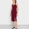 Wal G Jimmy Cross Over Midi Dress - Robe De Soirée - Wine -Wal G 6cbfad5a47ab4103a7bf81841e29627a