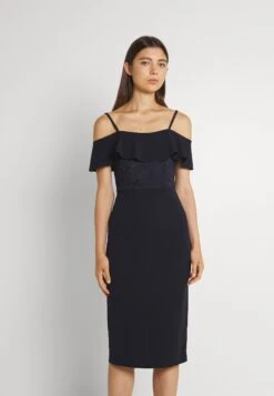 Wal G Emaan Midi Dress - Robe En Jersey - Navy Blue