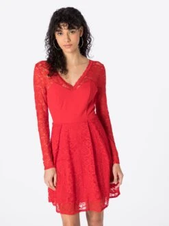 Wal G Mini-robes Robe ALMA Femme Rouge Clair -Wal G 6d84b7e6bd8fbab7f59a25320e2162d2