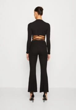 Wal G Ross Flare Trouser - Pantalon Classique - Black -Wal G 6e28cd8e963d451e8720daae2a23e0a3