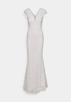 Wedding Tall First Dance Neck - Robe De Cocktail - White -Wal G 6fd45f169d34495fbc4d891aa42ddf12